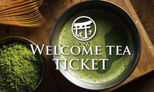 “春のお茶会”ウェルカム抹茶サービス