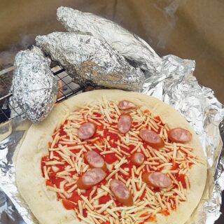 【広島・廿日市】岩倉キャンプ場でたき火で焼き芋&ピザ